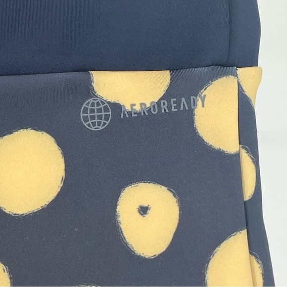 ADIDAS X FARM RIO PRINT BIKE SHORTS LEGEND INK ALMOST LIME HIGH RISE - Picture 10 of 13